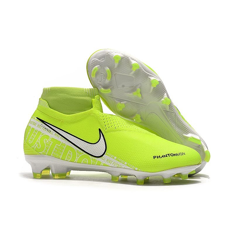 Nike Phantom VSN Elite DF FG Volt Bílý